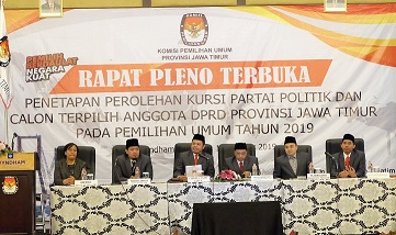 11 Partai Isi 120 Kursi DPRD Provinsi Jatim - KPU